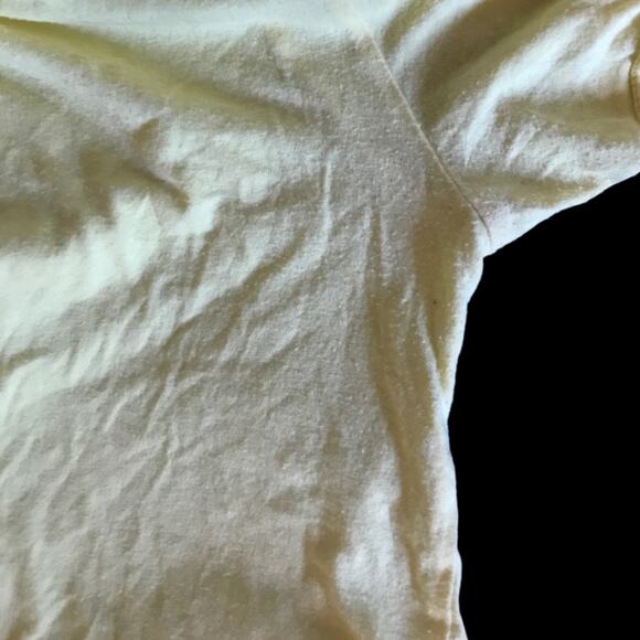 Anthropologie Ric Rac Yellow Ruffle Keyhole Back Blouse Top M - Picture 8 of 8